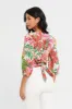 Woman White Printed Blouse sold by Redtag