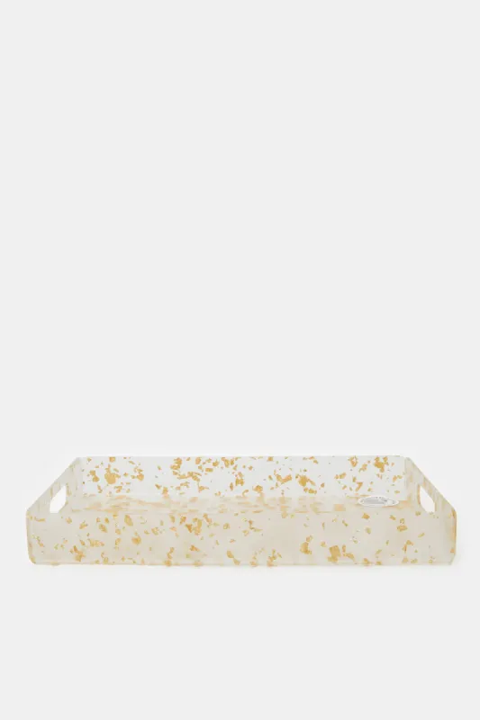 Gold Acrylic Tray (Medium) sold by Redtag