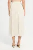 Women Beige Crinkled Pleated Skirt sold by Redtag