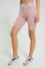 Pink Ribbed Short Leggings sold by Redtag