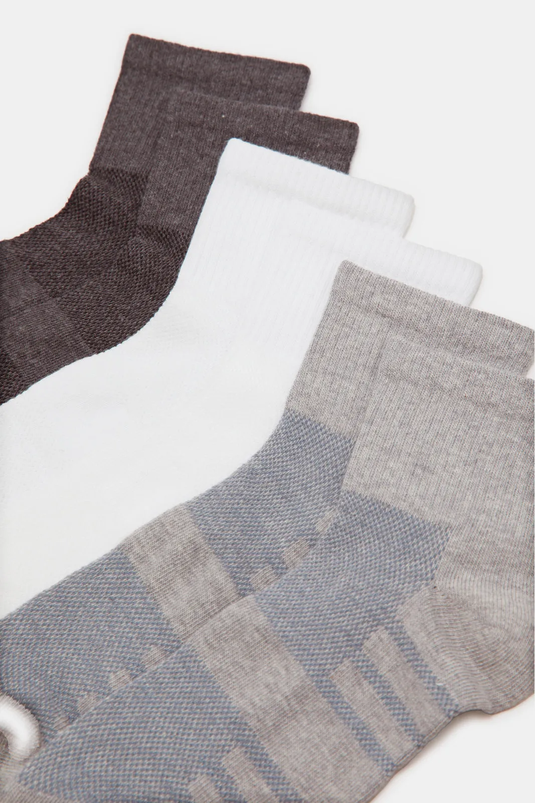 Men Assorted Ankle Socks (3 Pairs) sold by Redtag