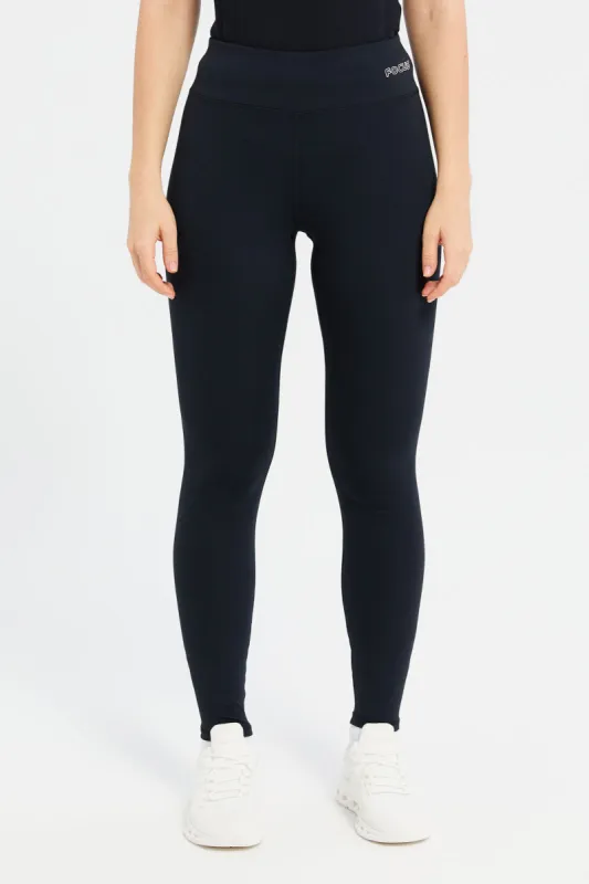 Women Black Performance Active Pants sold by Redtag