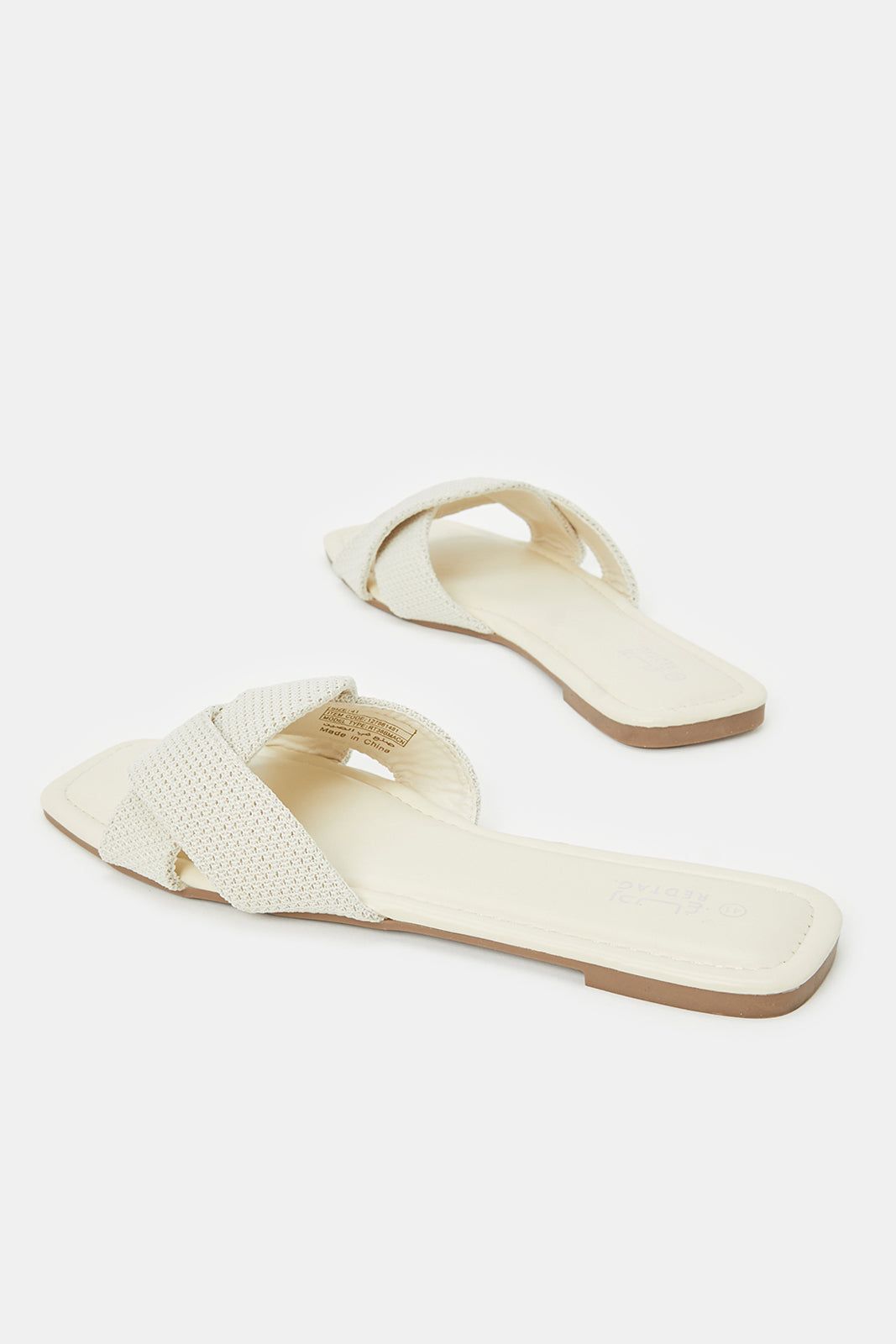 Women Beige Strappy Fabric Mule sold by Redtag product image thumbnail 4