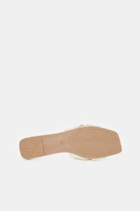 Women Beige Strappy Fabric Mule sold by Redtag