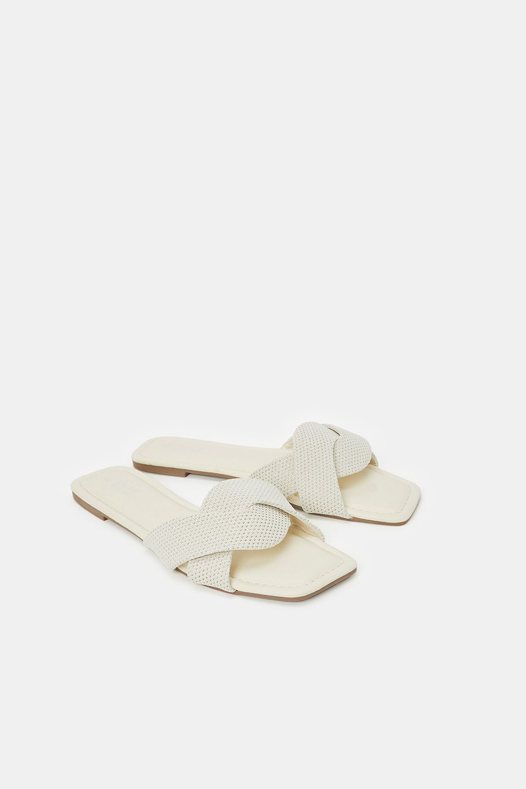 Women Beige Strappy Fabric Mule sold by Redtag product image thumbnail 2