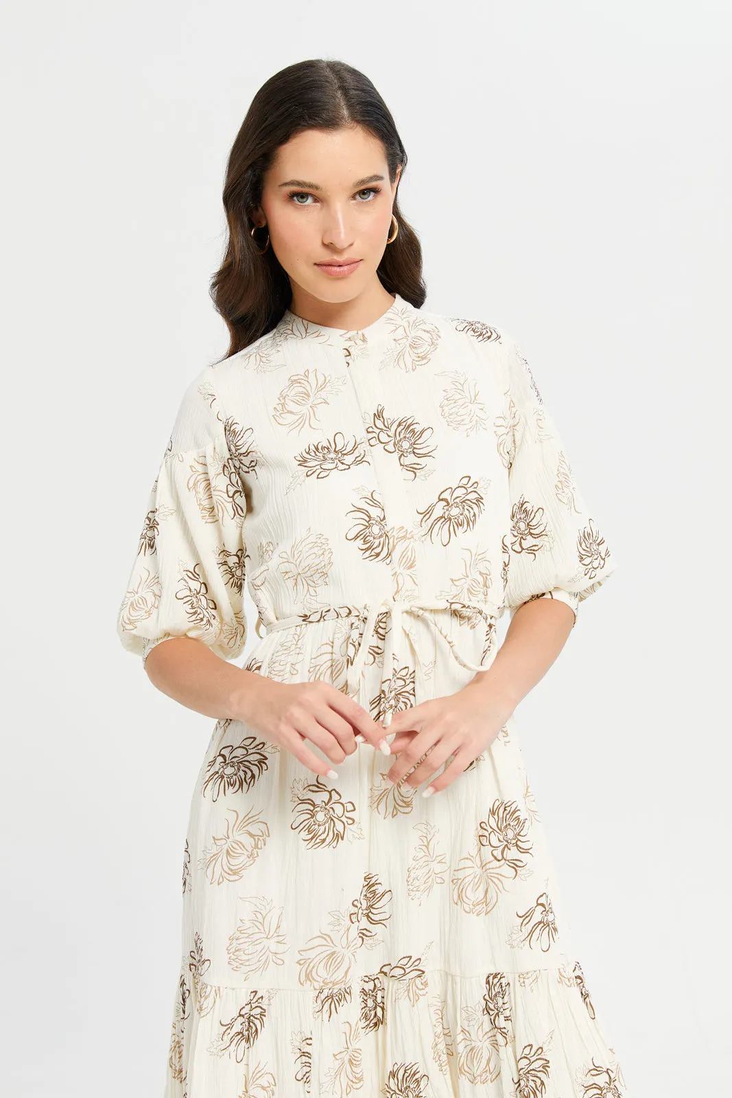 Women Ivory Printed Dress sold by Redtag product image thumbnail 2