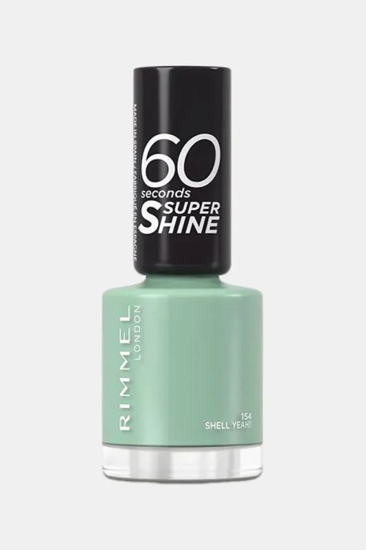 Rimmel 60 Seconds Super Shine Nail Polish - 154 Shell Yeah! sold by Redtag