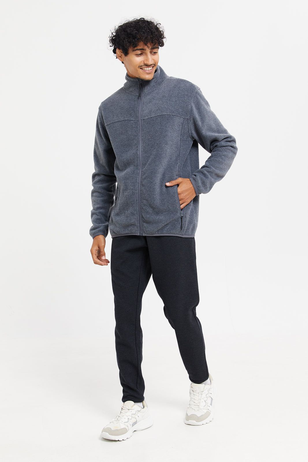 Men Charcoal Plain Joggers sold by Redtag product image thumbnail 2