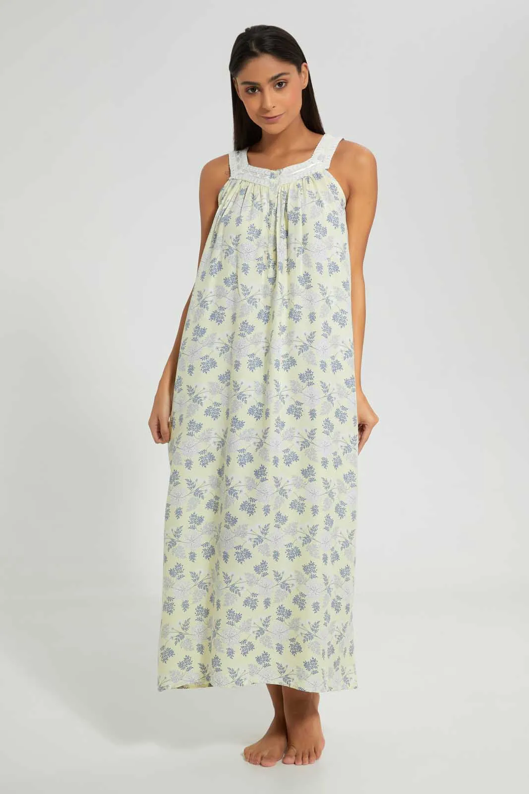 Yellow Floral Nightgown sold by Redtag product image thumbnail 3