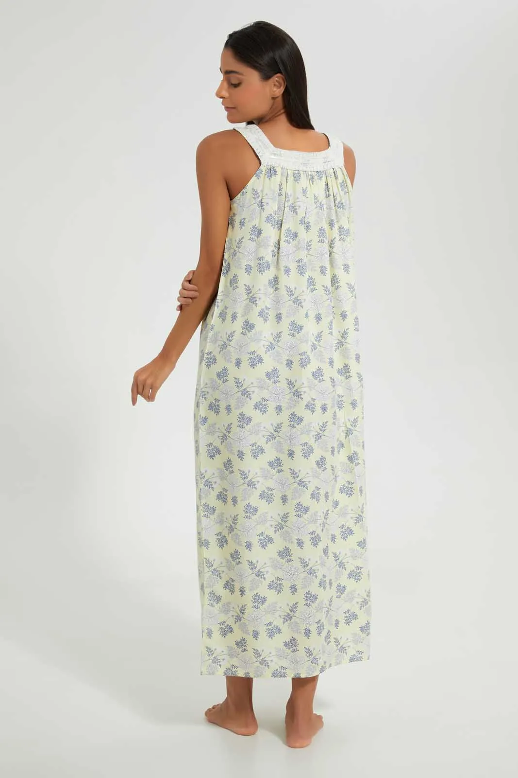 Yellow Floral Nightgown sold by Redtag product image thumbnail 4