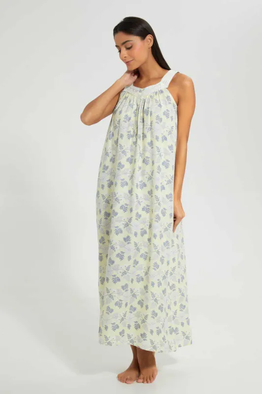 Yellow Floral Nightgown sold by Redtag