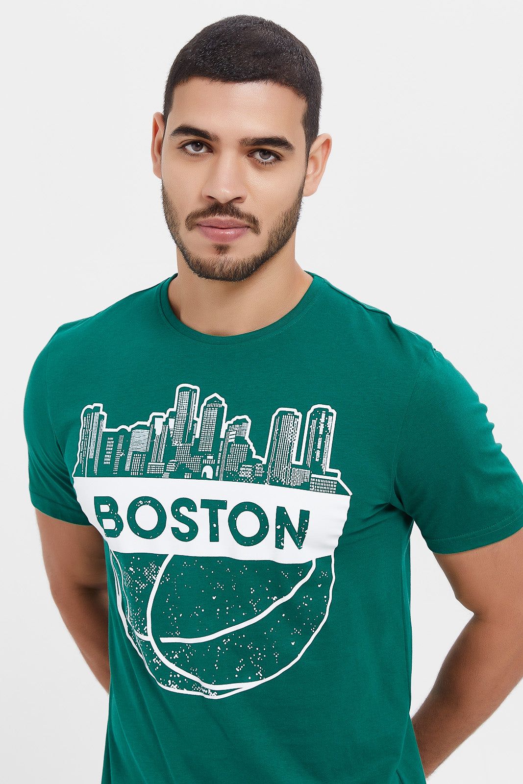 Men Green Graphic T-Shirt sold by Redtag product image thumbnail 4