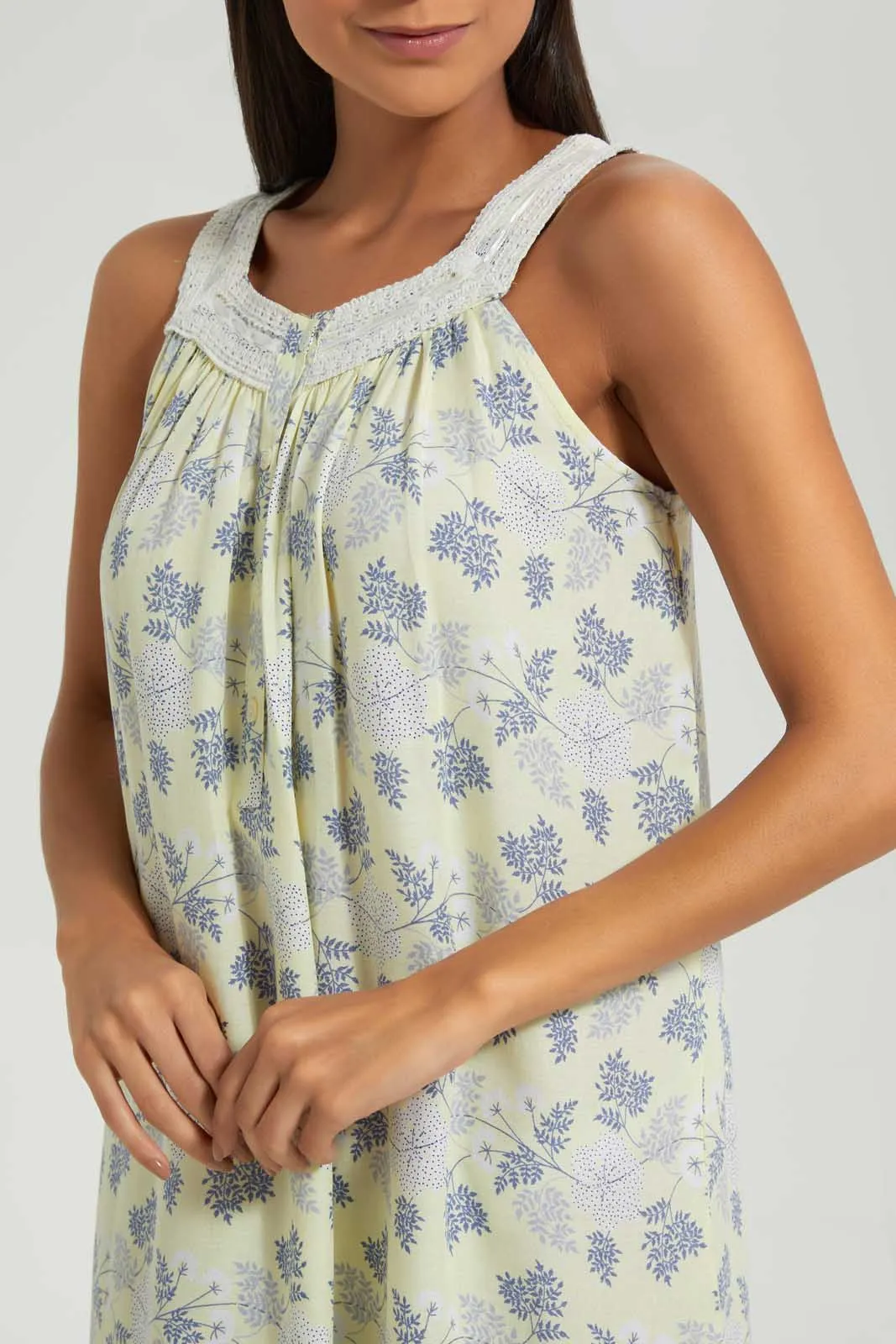 Yellow Floral Nightgown sold by Redtag product image thumbnail 2