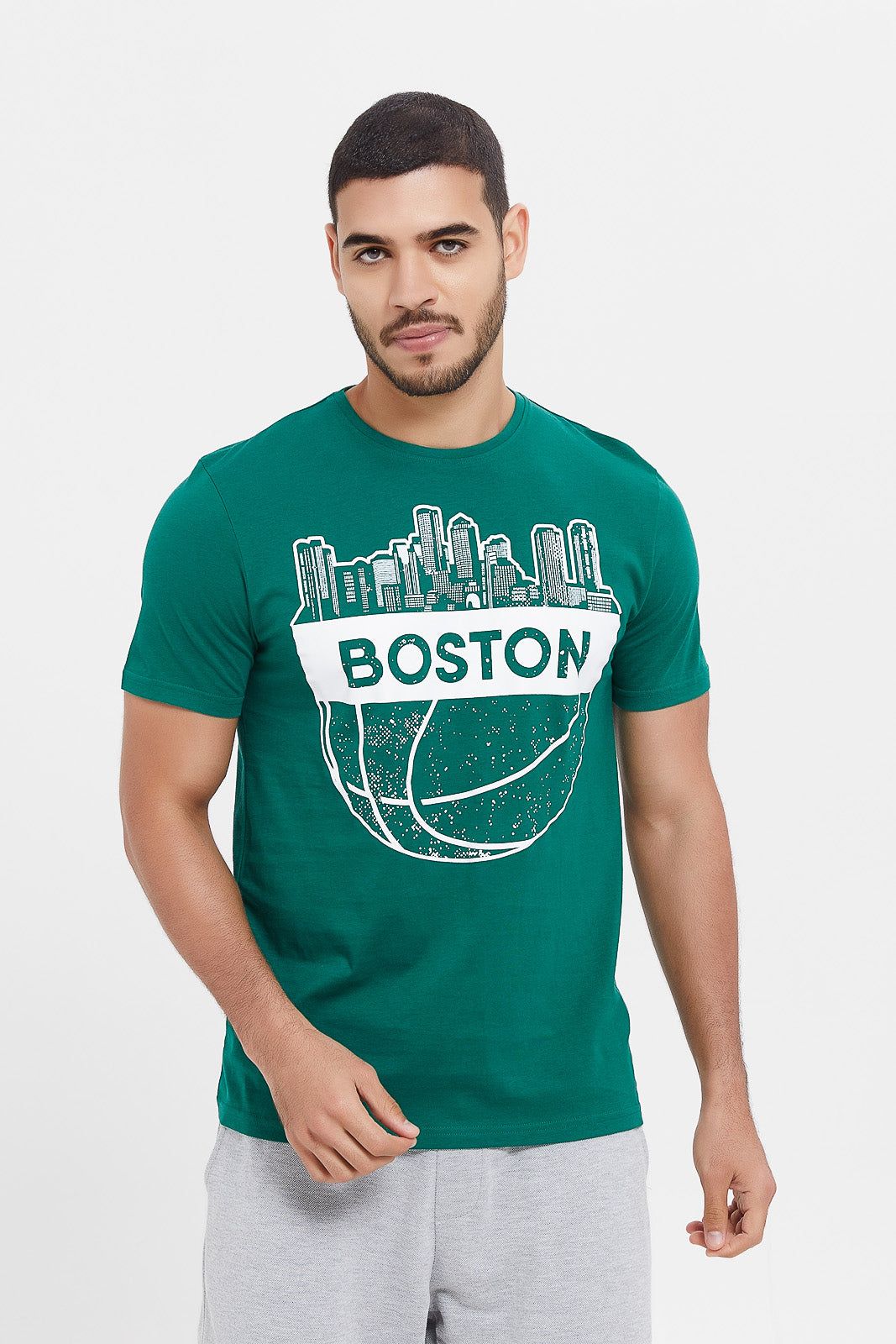 Men Green Graphic T-Shirt sold by Redtag