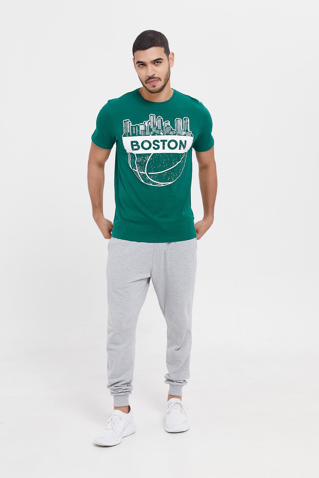 Men Green Graphic T-Shirt sold by Redtag product image thumbnail 2