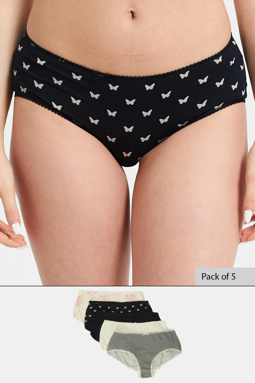 Women Assorted Boyleg Brief (Pack Of 5) sold by Redtag