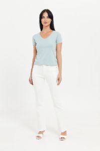 Women White High Waist Fit Flare Jeans sold by Redtag