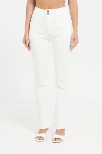 Women White High Waist Fit Flare Jeans sold by Redtag
