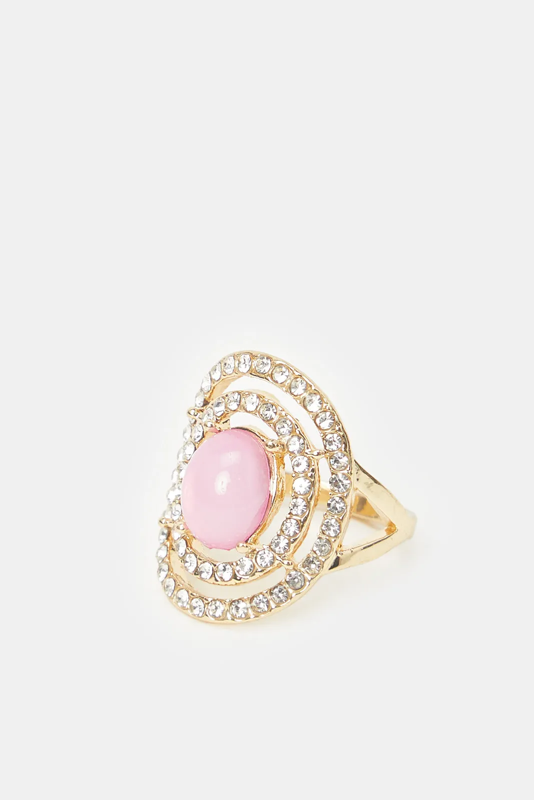 Women Gold Embellished Ring sold by Redtag product image thumbnail 2