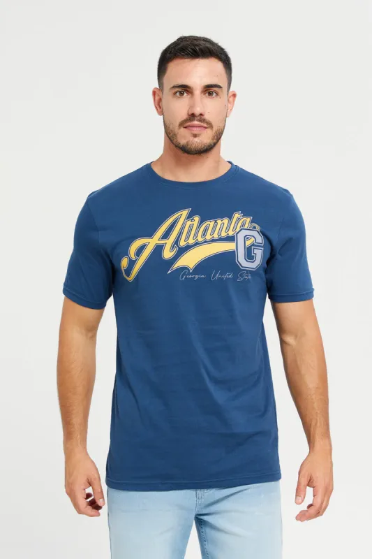 Blue Graphic T-Shirt sold by Redtag