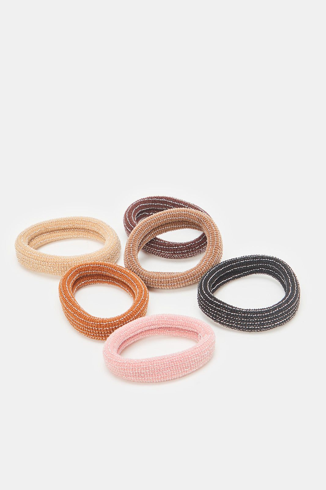 Women Assorted Hair Tie Set (Pack of 6) sold by Redtag product image thumbnail 3