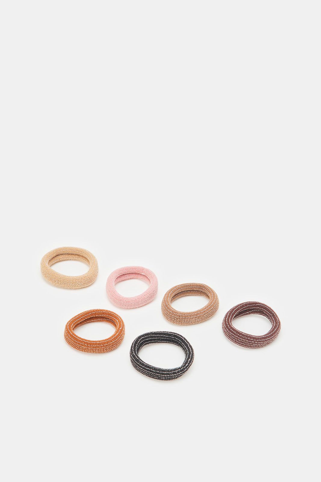 Women Assorted Hair Tie Set (Pack of 6) sold by Redtag product image thumbnail 2