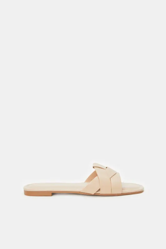 Women Pink Textured Mule sold by Redtag
