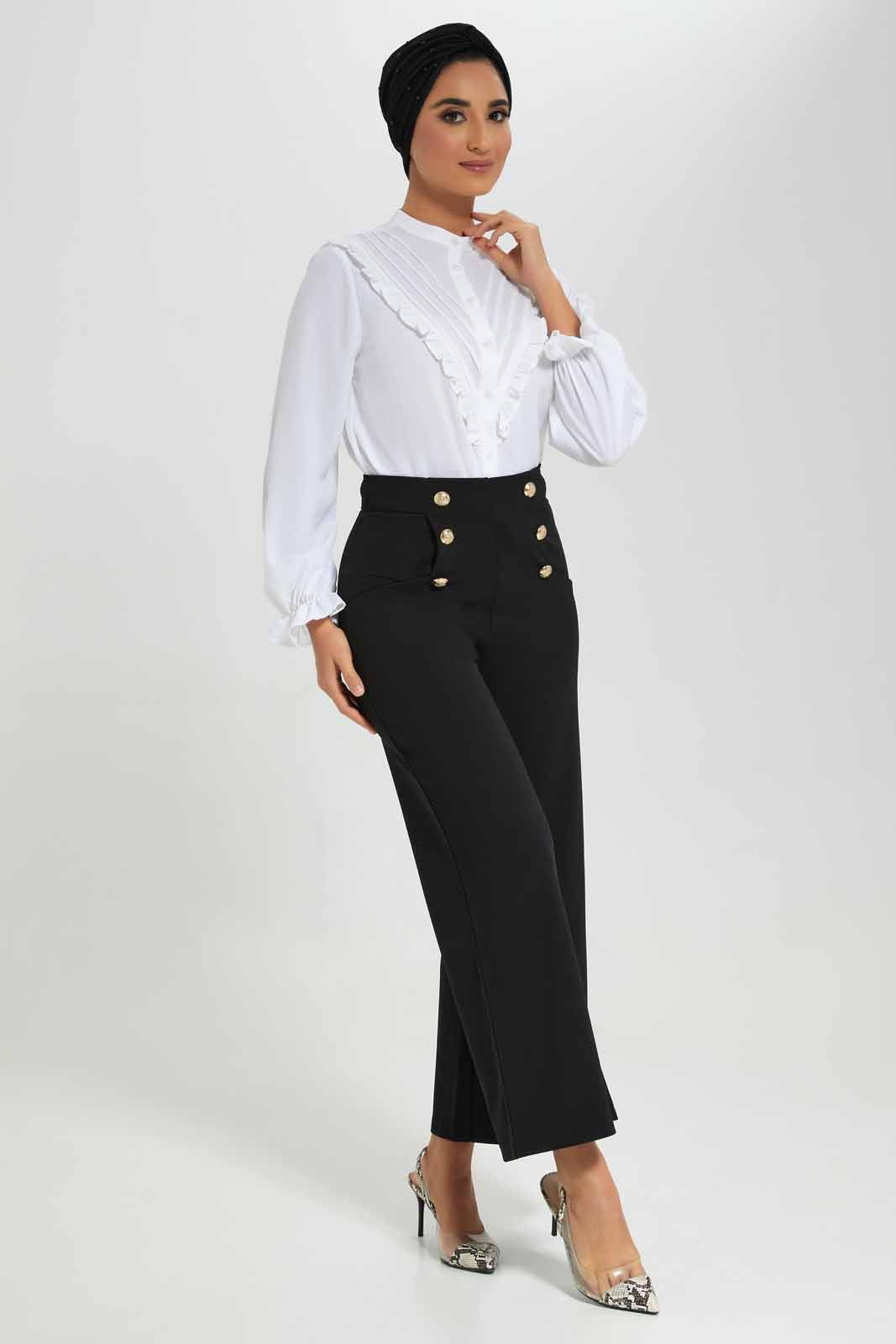 Women Black Wide Leg Trouser sold by Redtag product image thumbnail 5