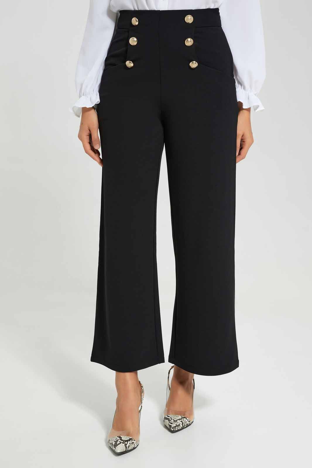 Women Black Wide Leg Trouser sold by Redtag
