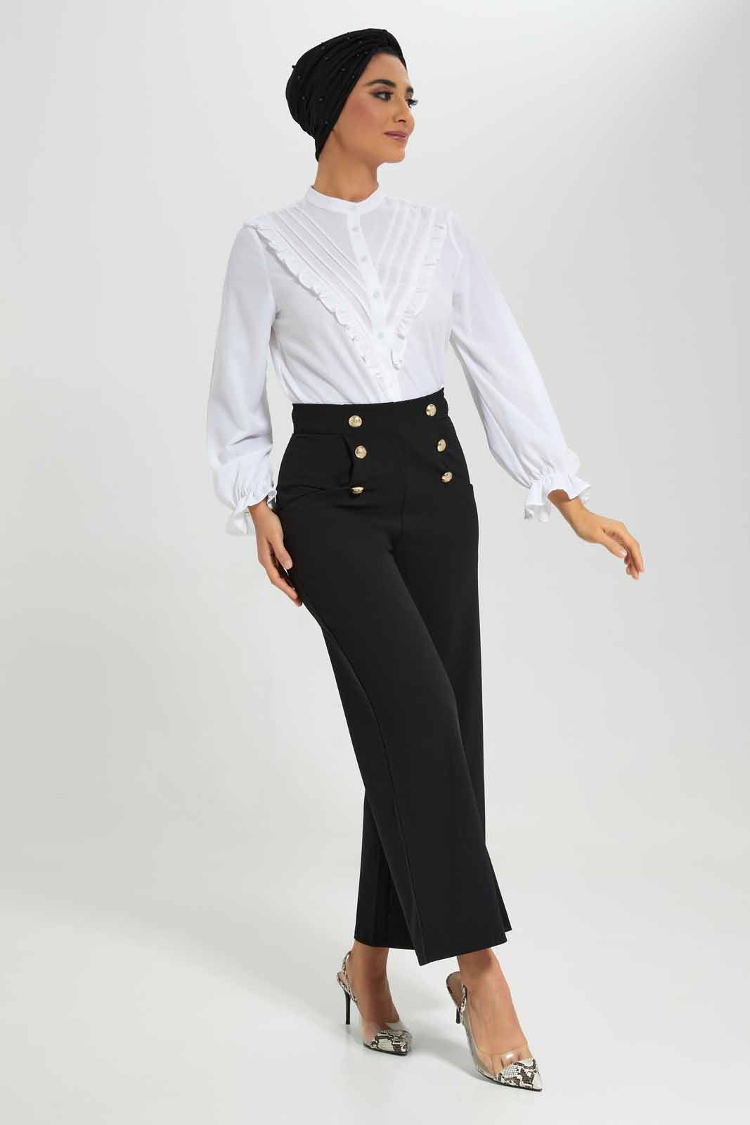 Women Black Wide Leg Trouser sold by Redtag product image thumbnail 2