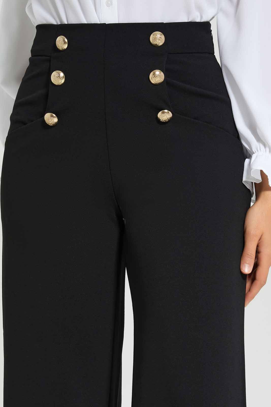Women Black Wide Leg Trouser sold by Redtag product image thumbnail 4