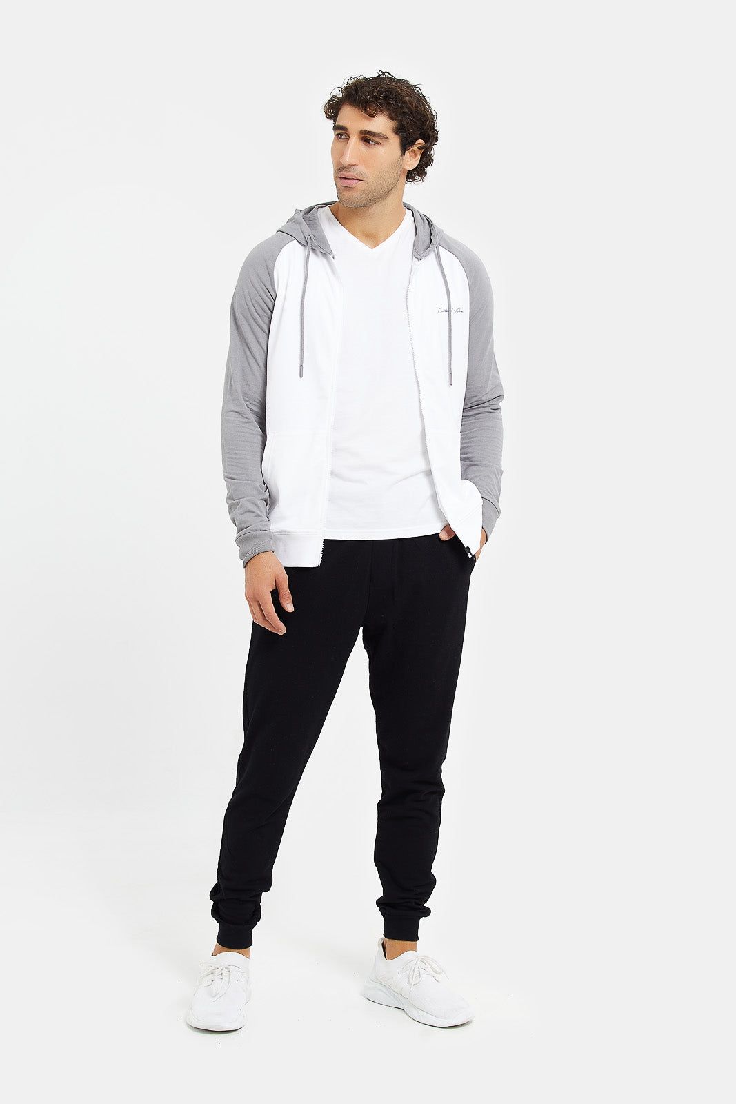 Men Black Pique Jogger sold by Redtag product image thumbnail 2