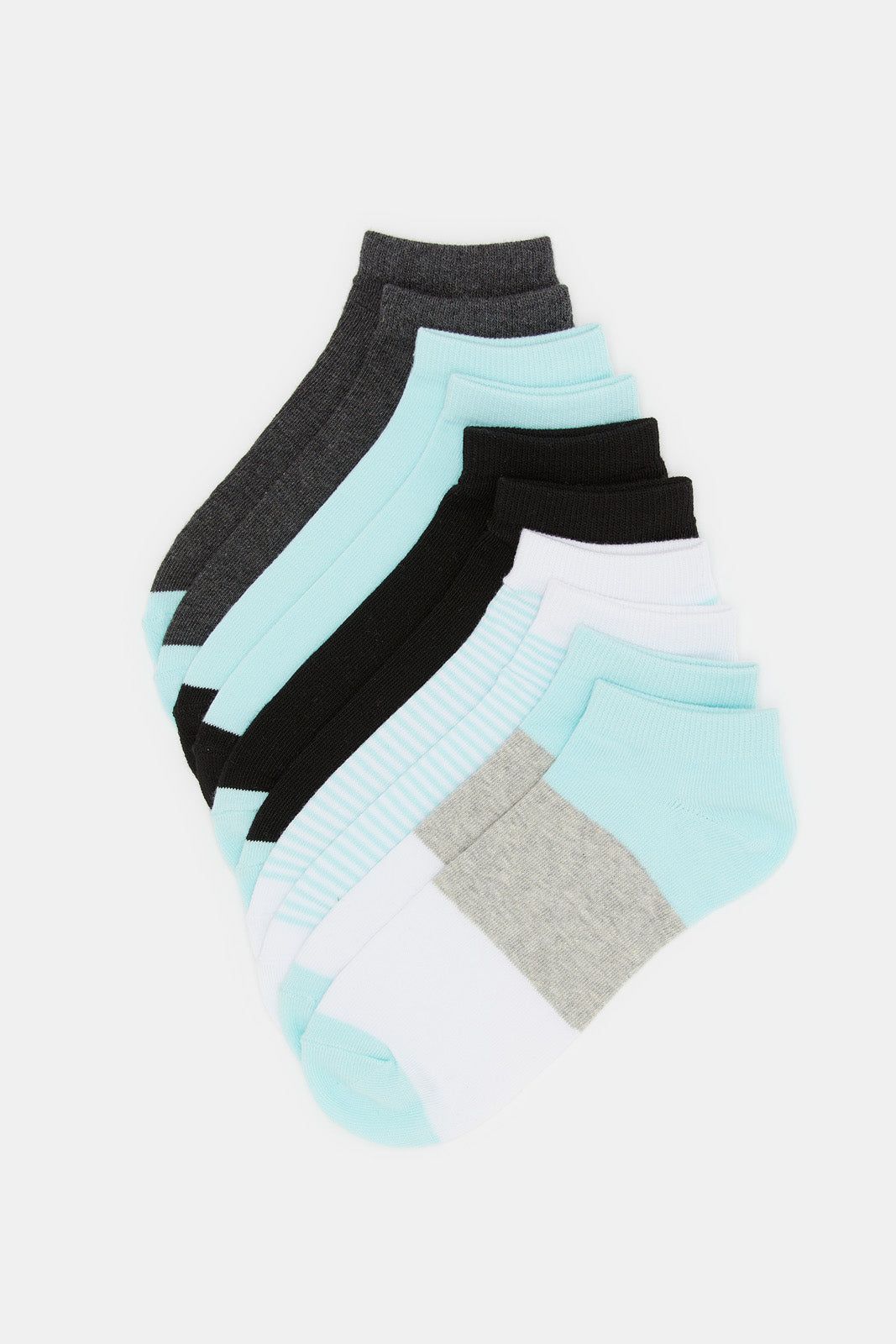 Women Multicolour Ankle Socks Pack (5 Pairs) sold by Redtag