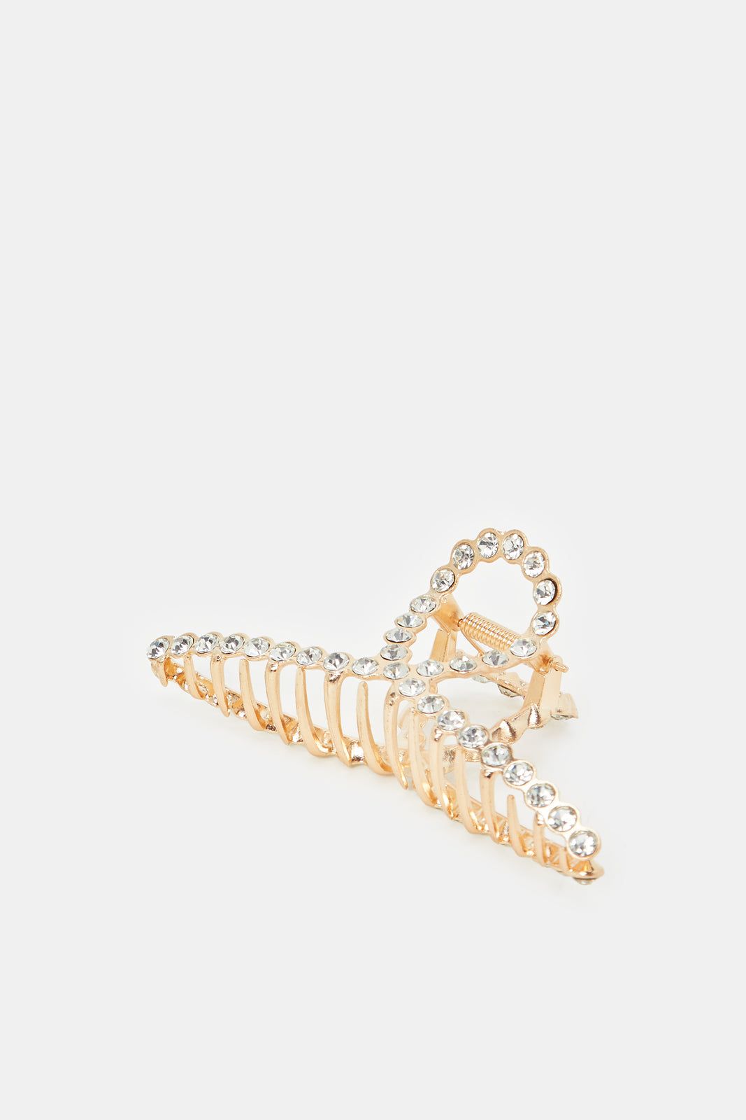Women Gold Embellished Hair Claw sold by Redtag