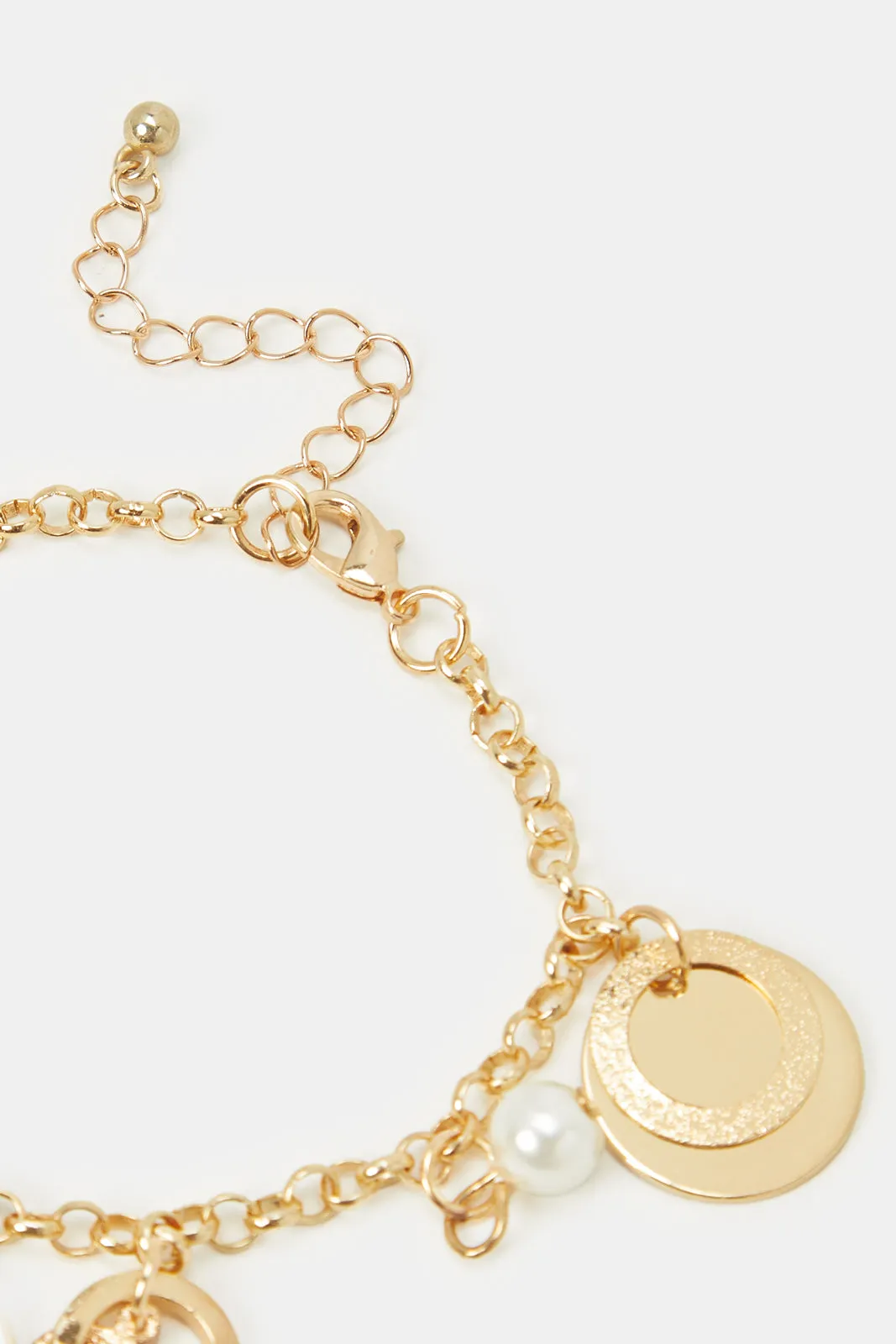 Women Gold Embellished Bracelet sold by Redtag product image thumbnail 3