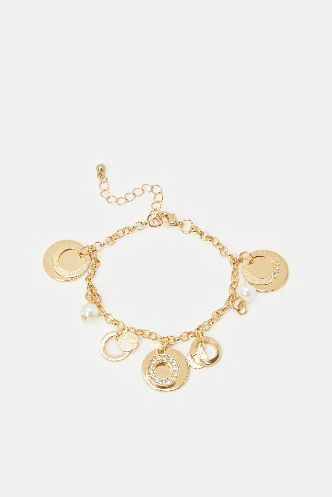 Women Gold Embellished Bracelet sold by Redtag