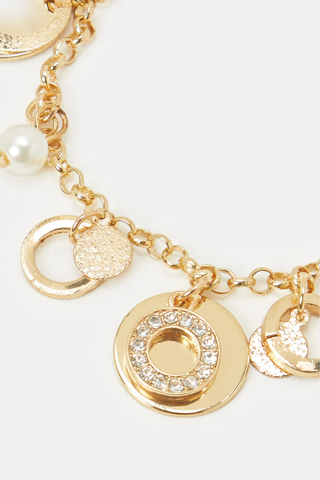 Women Gold Embellished Bracelet sold by Redtag product image thumbnail 2