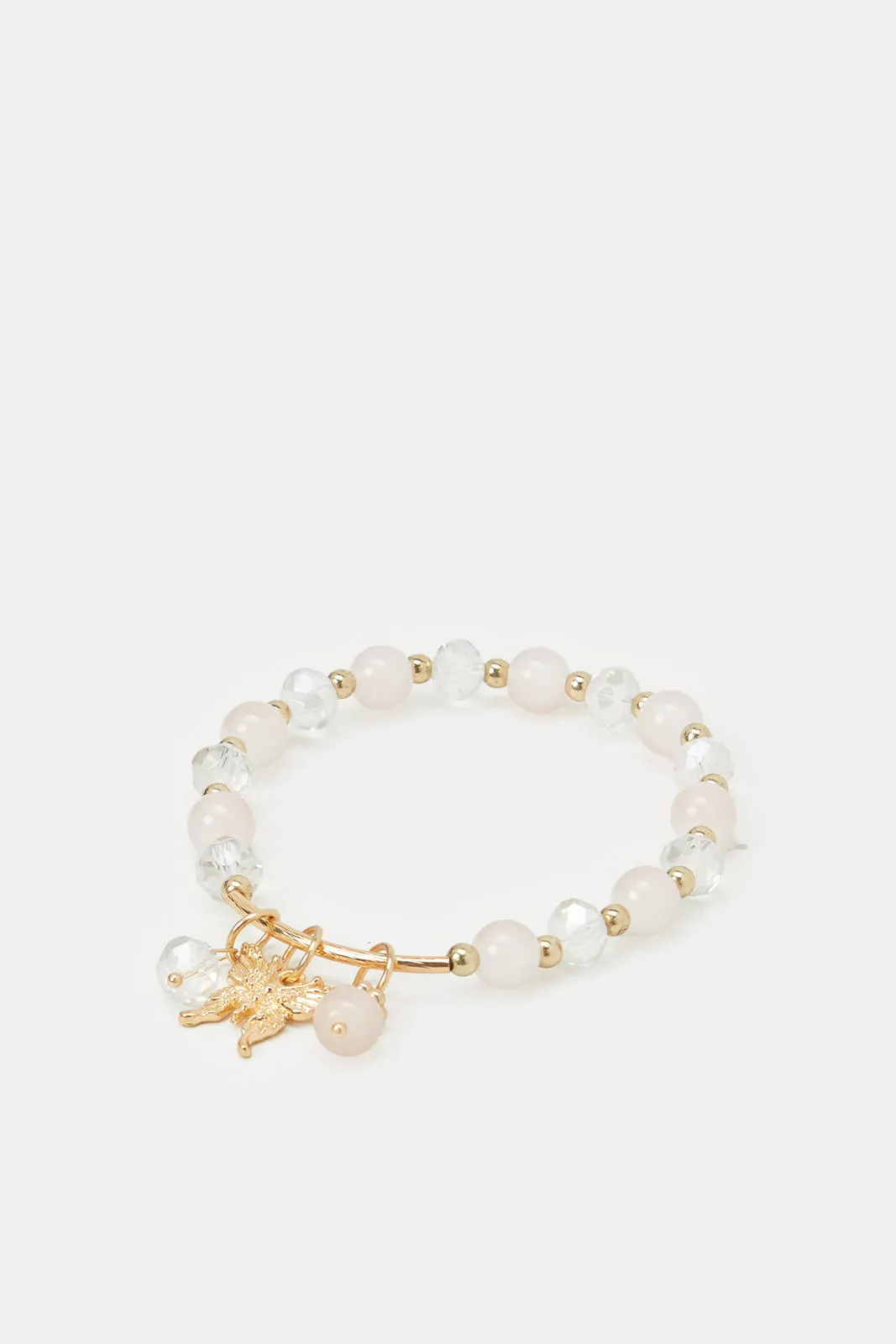 Women Gold And White Embellished Bracelet sold by Redtag product image thumbnail 2