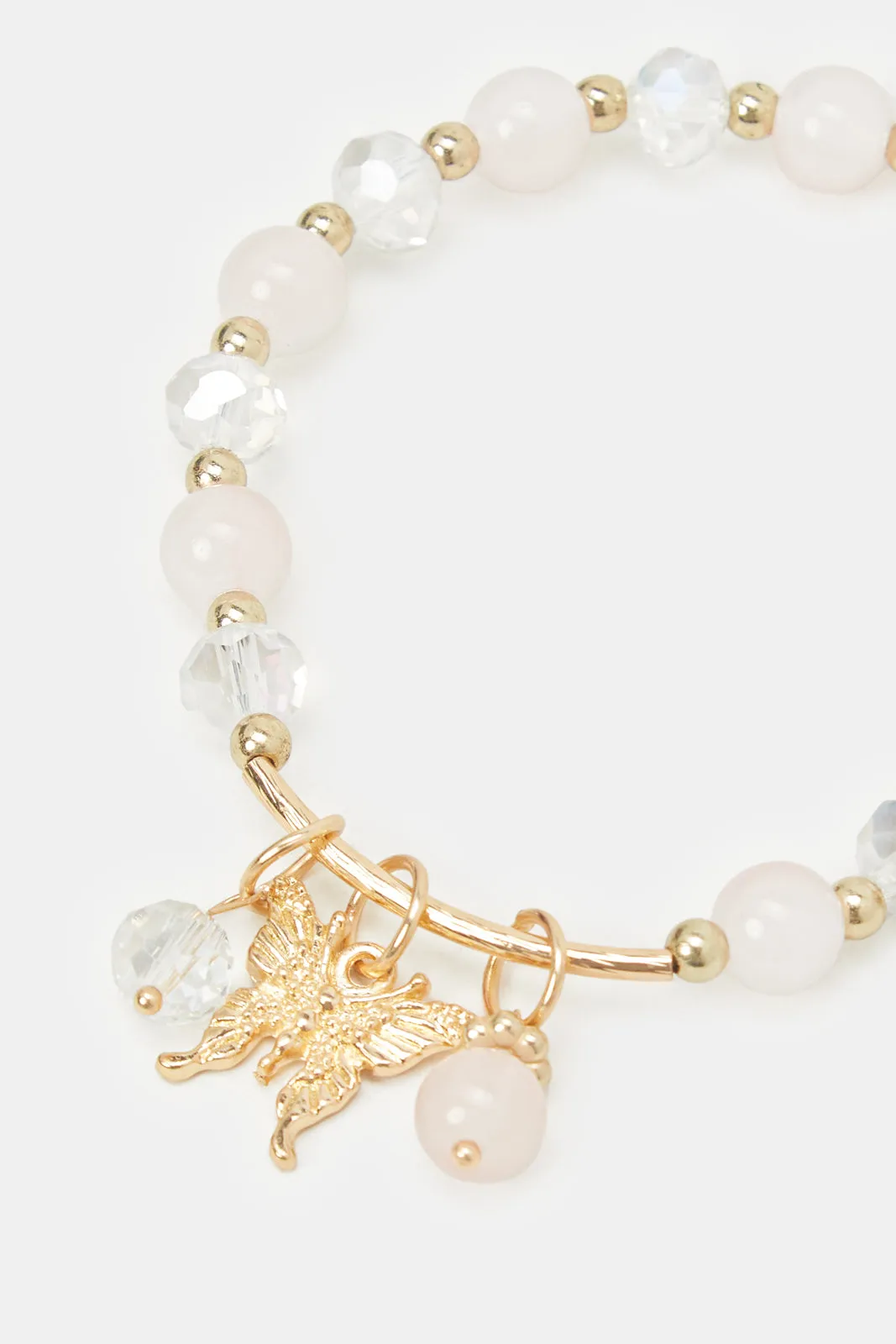 Women Gold And White Embellished Bracelet sold by Redtag product image thumbnail 3