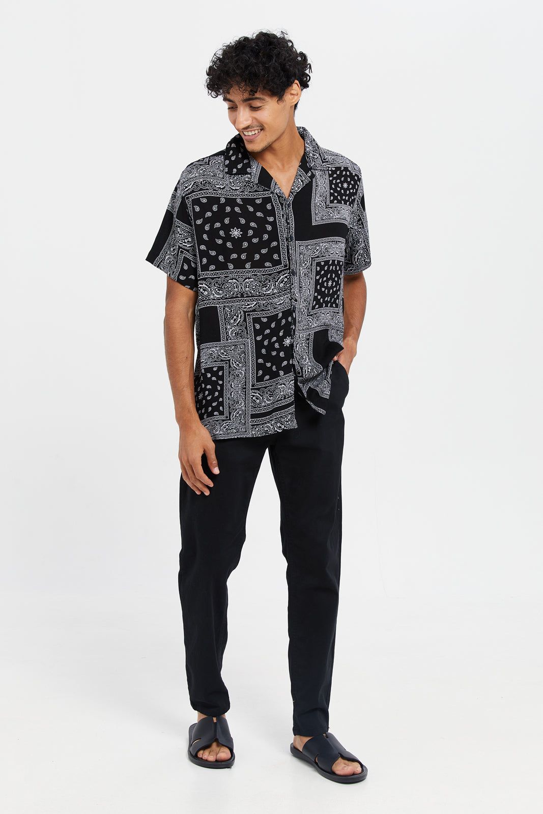 Men Black Chino Trousers sold by Redtag product image thumbnail 2