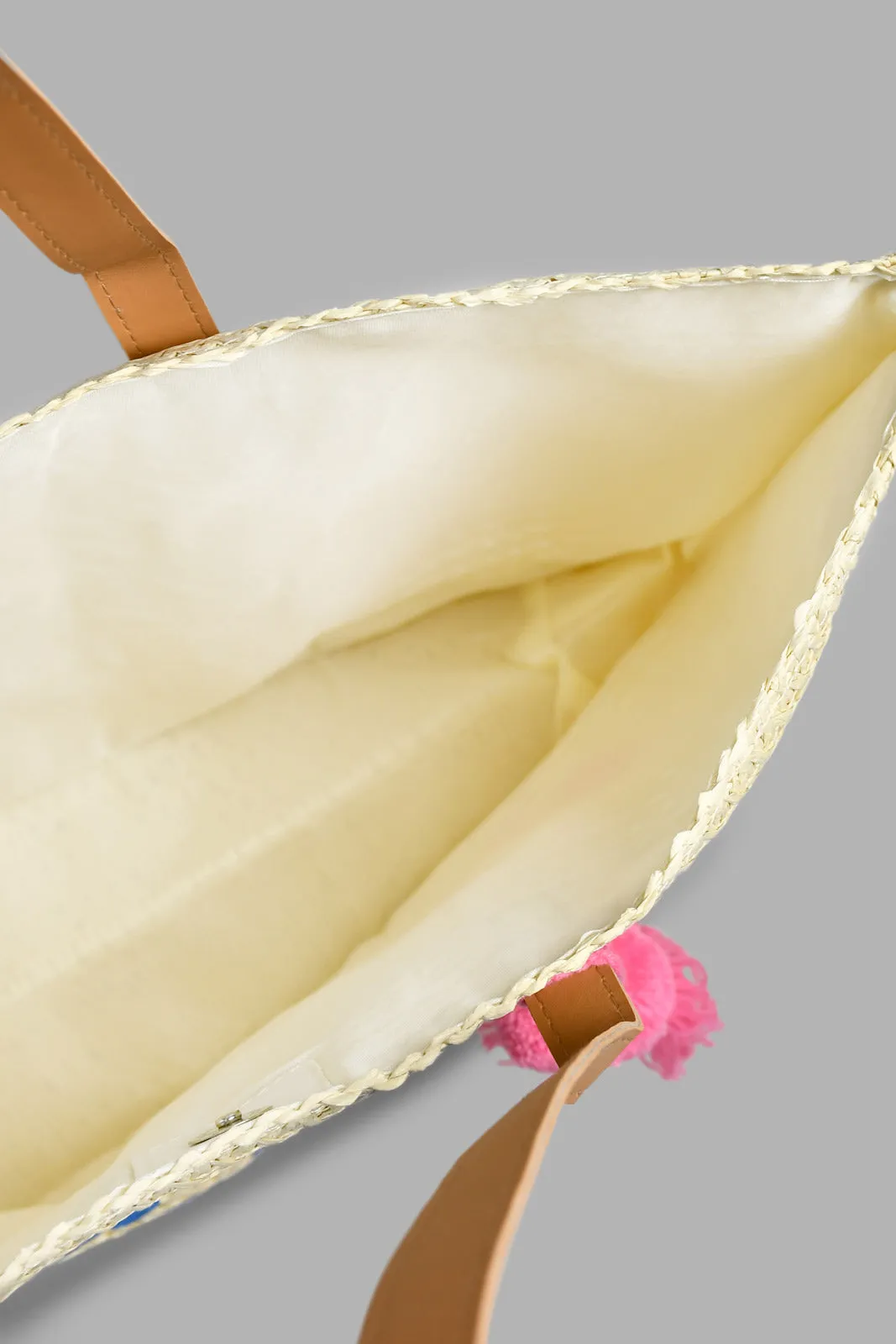 Beige Embellished Beach Bag sold by Redtag product image thumbnail 3