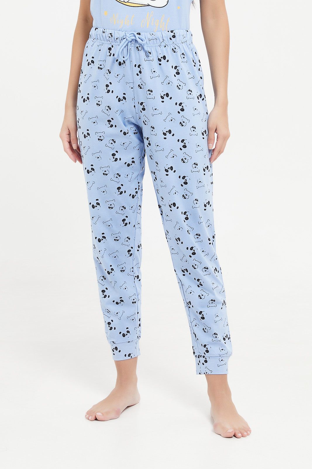Women Blue Printed Pajama Set (2 Piece) sold by Redtag product image thumbnail 3
