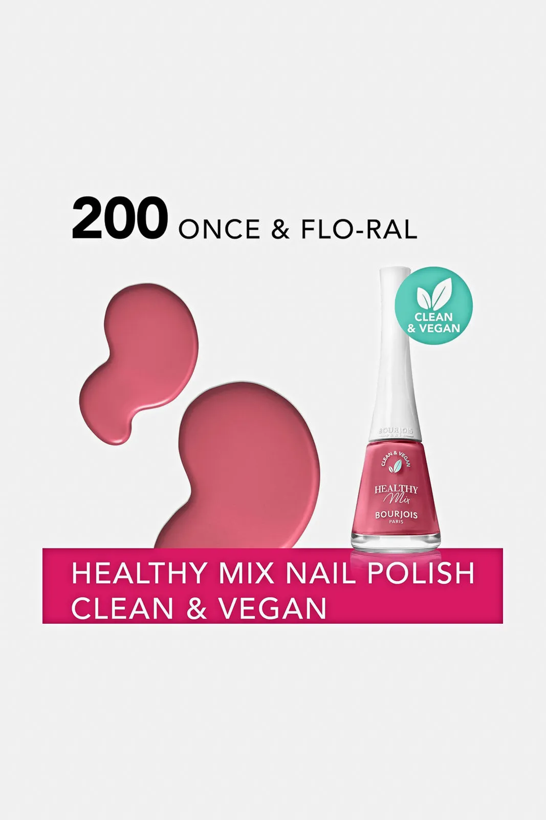 Bourjois Healthy Mix Clean Nail Polish 200 - Once And Floral sold by Redtag product image thumbnail 3