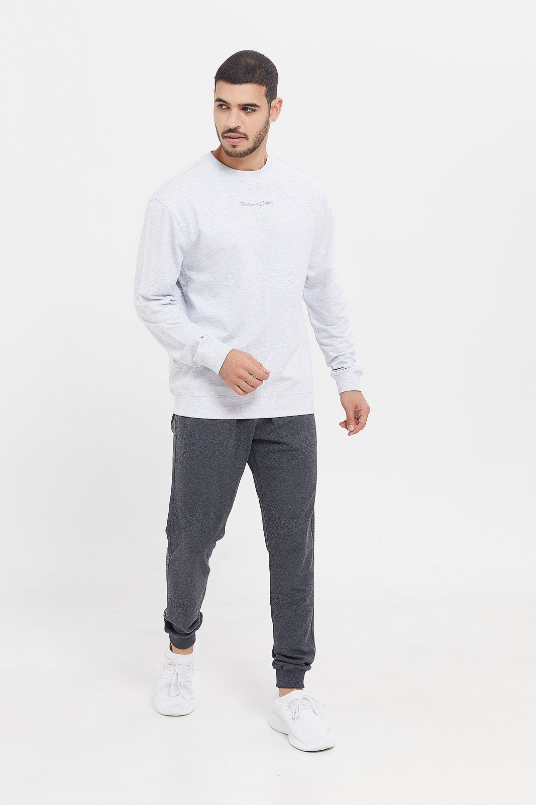 Men Ecru Embroidered Sweatshirt sold by Redtag product image thumbnail 2