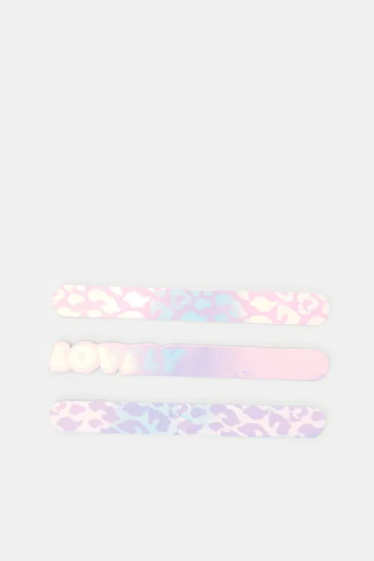 Women Pink Nail File (3 Piece) sold by Redtag