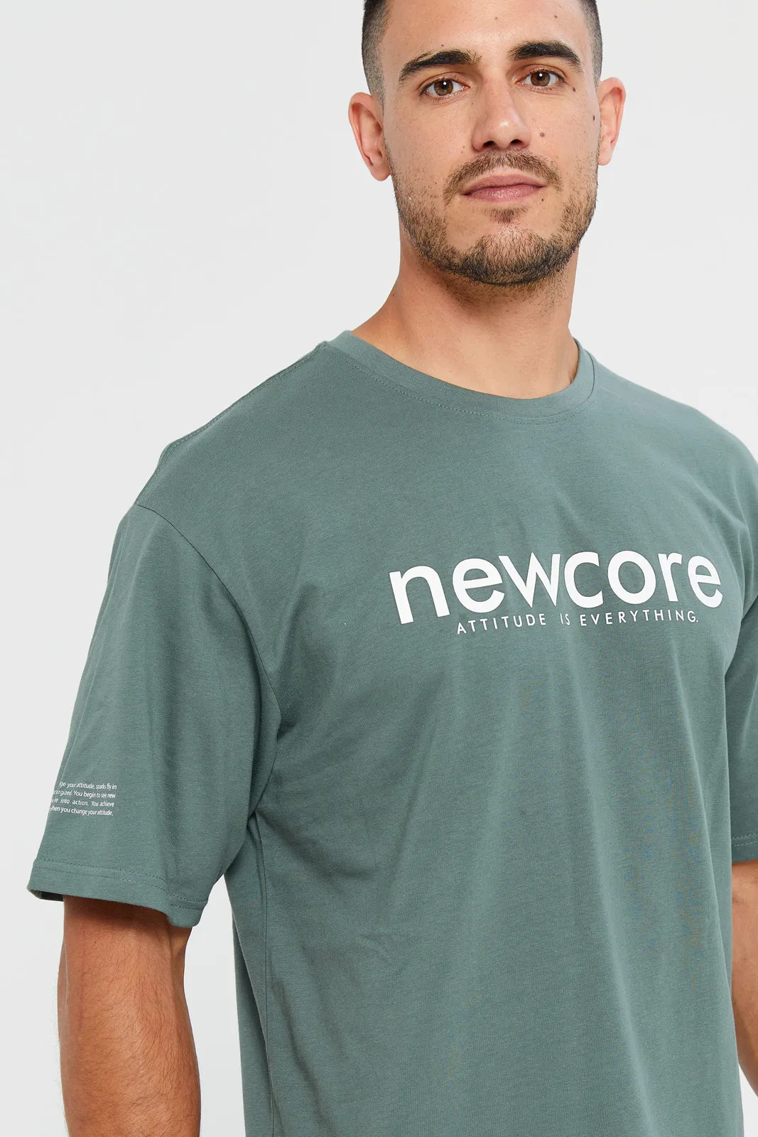 Men Green Printed Active T-Shirt sold by Redtag product image thumbnail 4