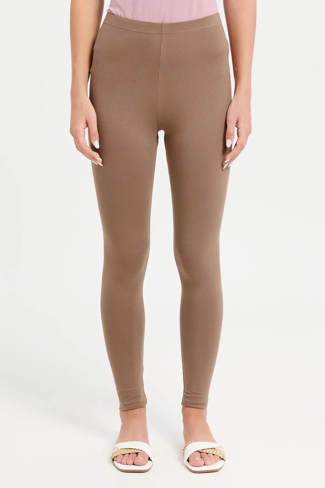 Women Assorted Plain And Printed Long Leggings Set (Pack Of 2) sold by Redtag product image thumbnail 2