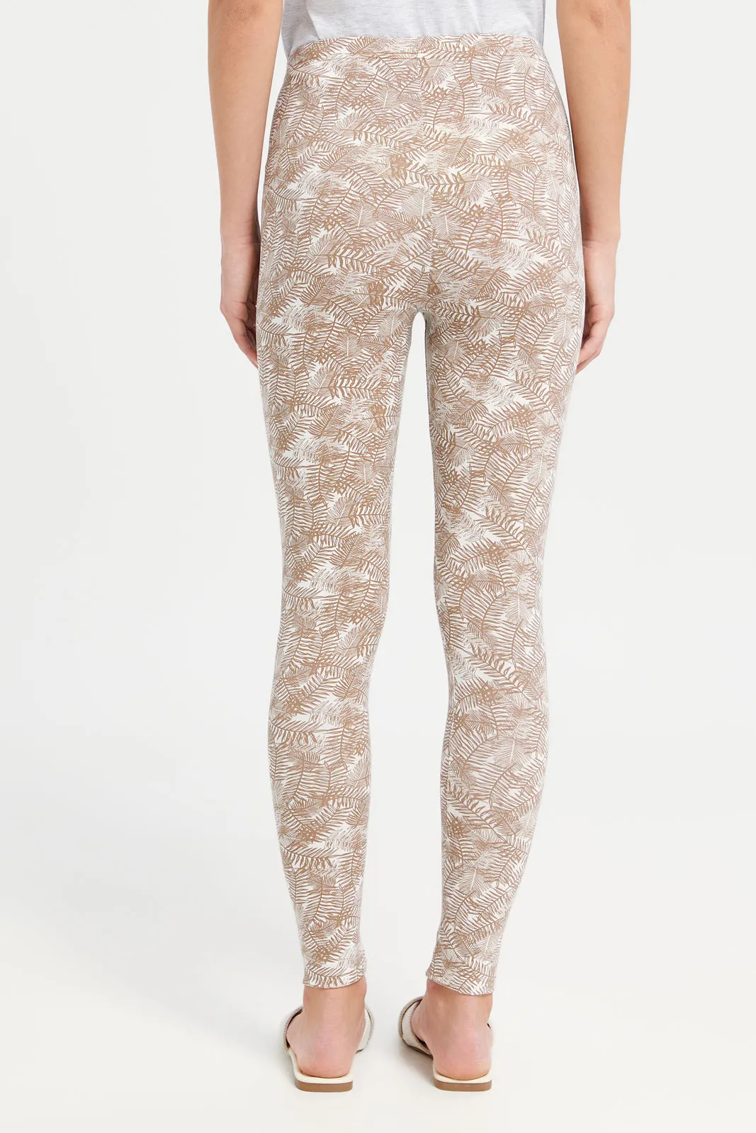 Women Assorted Plain And Printed Long Leggings Set (Pack Of 2) sold by Redtag product image thumbnail 4