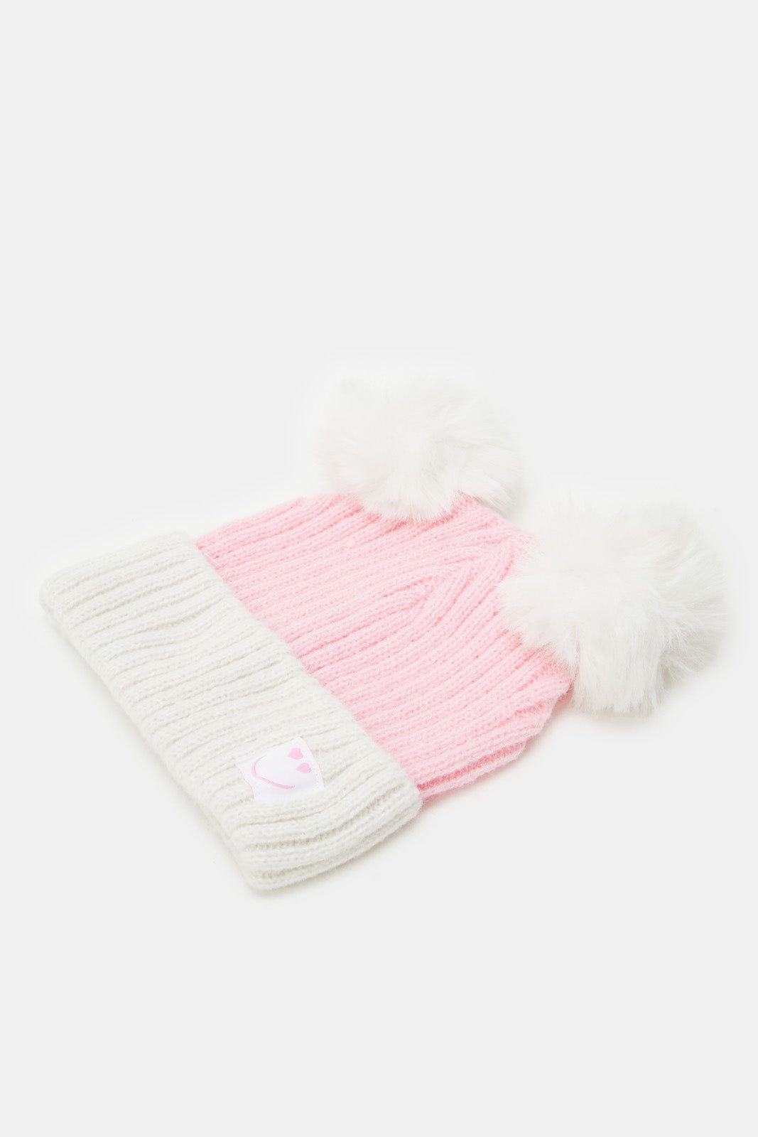 Women Pink And Grey Embellished Knitted Caps (Pack of 3) sold by Redtag product image thumbnail 3