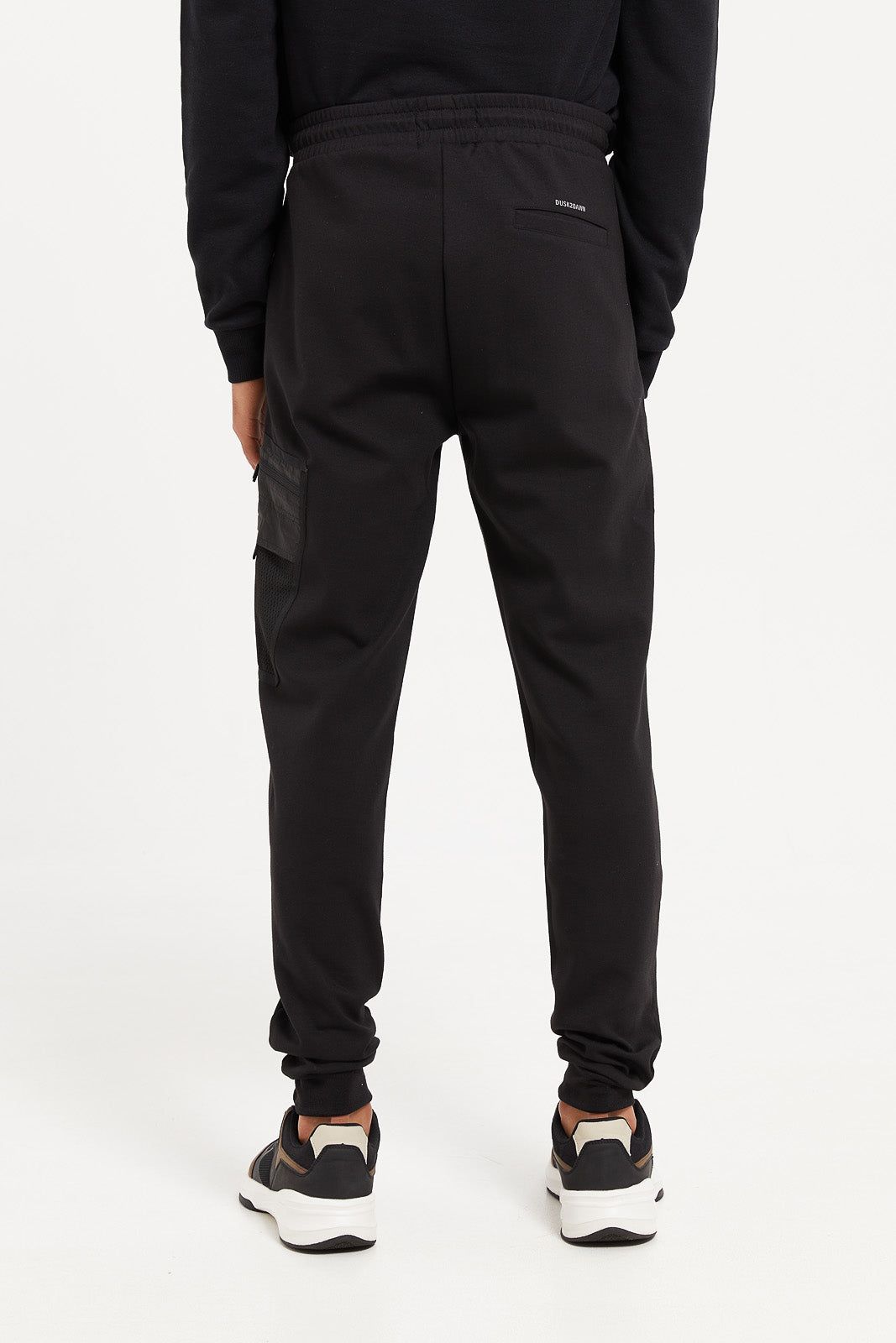 Men Black Jogger With Zipper Pockets sold by Redtag product image thumbnail 3